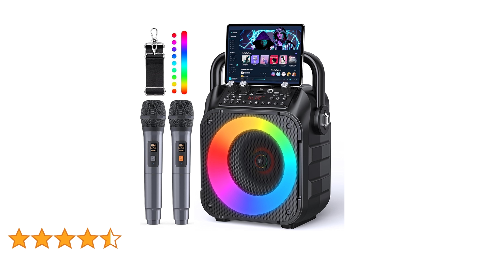 Amazon | スピーカーセット カラオケ 家庭用 拡声器 カラオケ